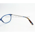 Lady acetato óculos ópticos de óculos com dicas coloridas de alta qualidade